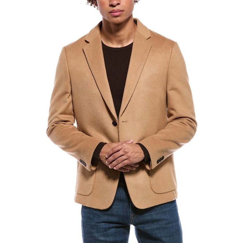 Theory Mens  Clinton Wool & Cashmere-Blend Blazer, Brown